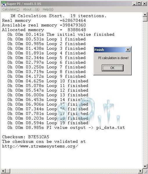 SuperPI 1Mb - 08.968