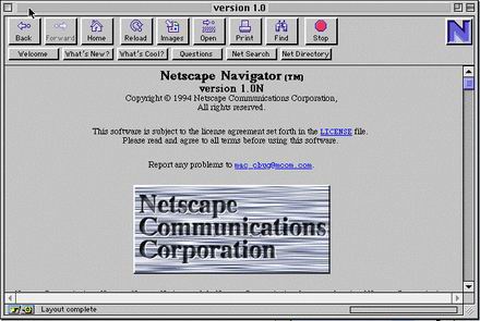  Netscape Navigator 1.0
