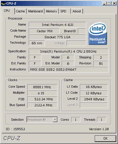Pentium 4 разогнан до 8 ГГц