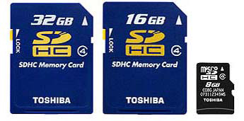 Toshiba выпустит первую 32 GB SDHC флеш-карту