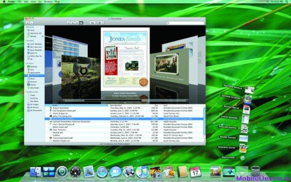 Apple Mac OS X 10.5 Leopard операционная система почти финальная версия, WWDC 2007, 300 обновлений