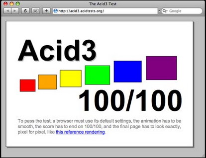 Opare и Safari: лучшие из лучших в тесте Acid3